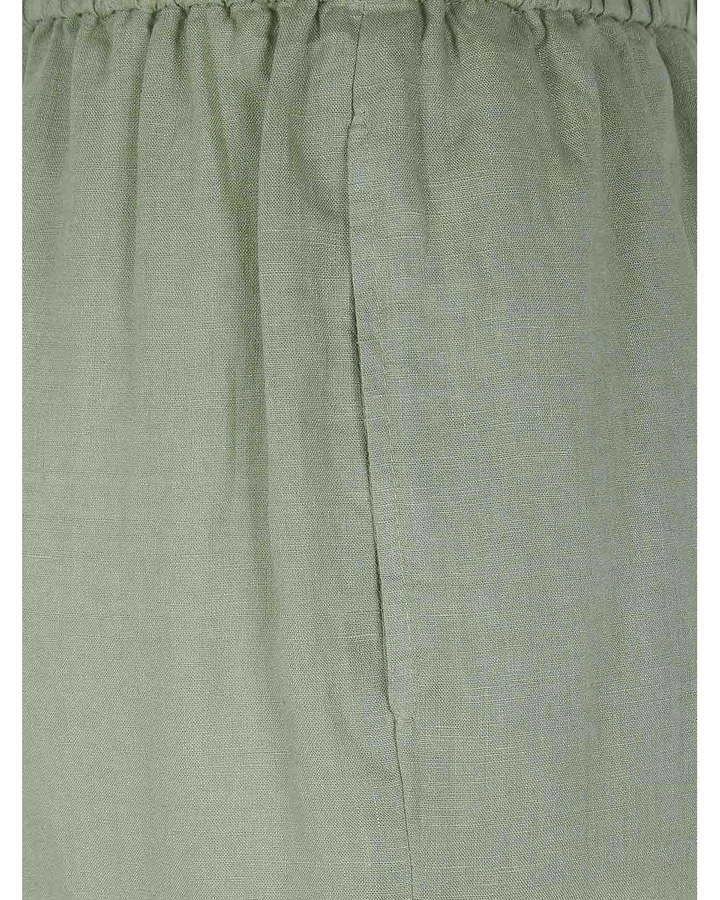 Aspesi Green Wide Leg Trousers