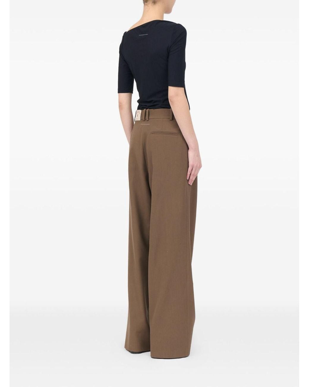 MM6 by Maison Margiela Brown Technical Trousers