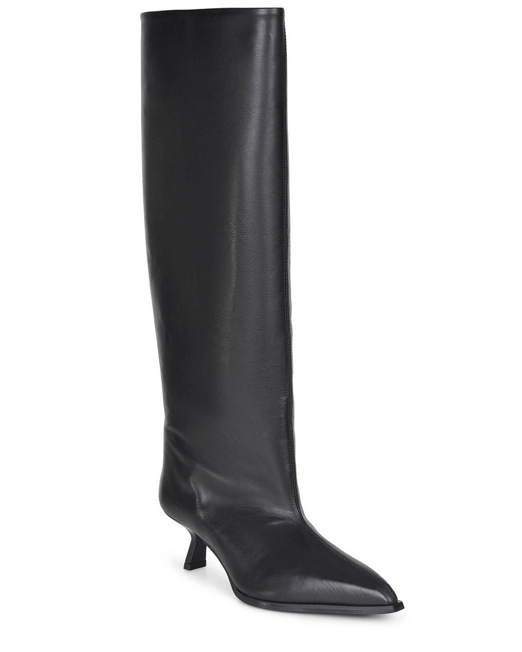 Poeve Gray Boots Made Of Leather