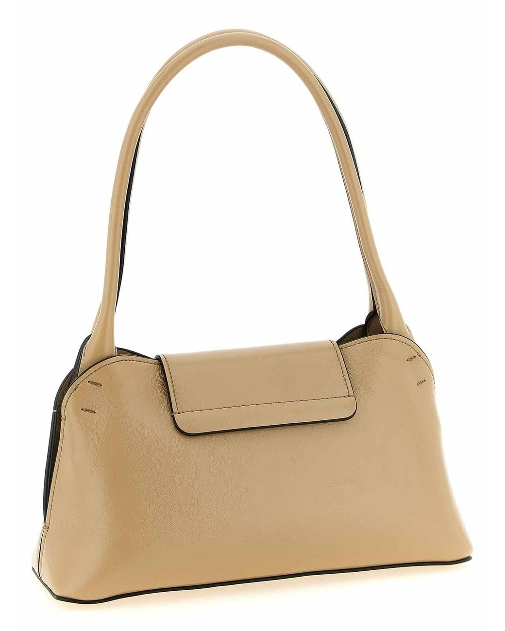 Versace Natural Vivian Leather Shoulder Bag