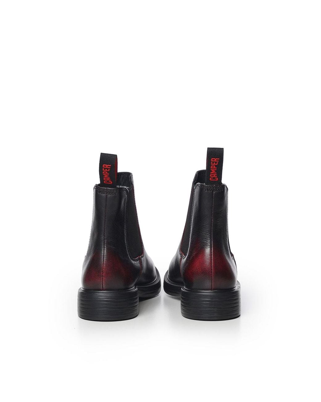 Camper Black Dean Leather Ankle Boots for men