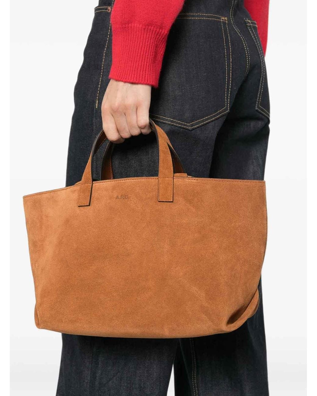 A.P.C. Brown Schultertasche