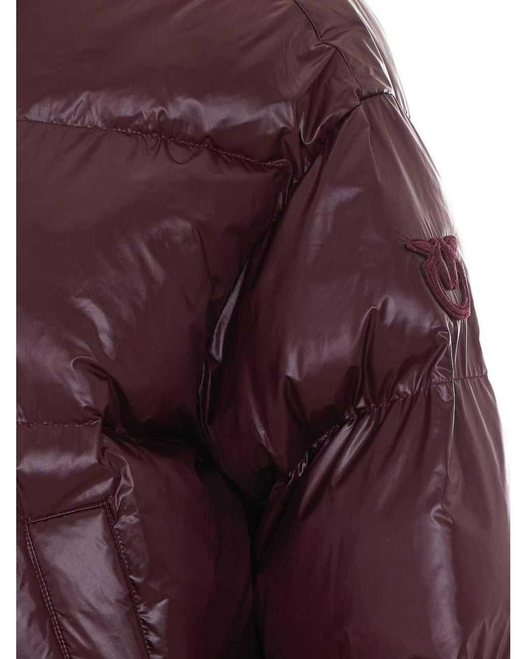Mulberry Purple Bordeaux Impasto Down Jacket