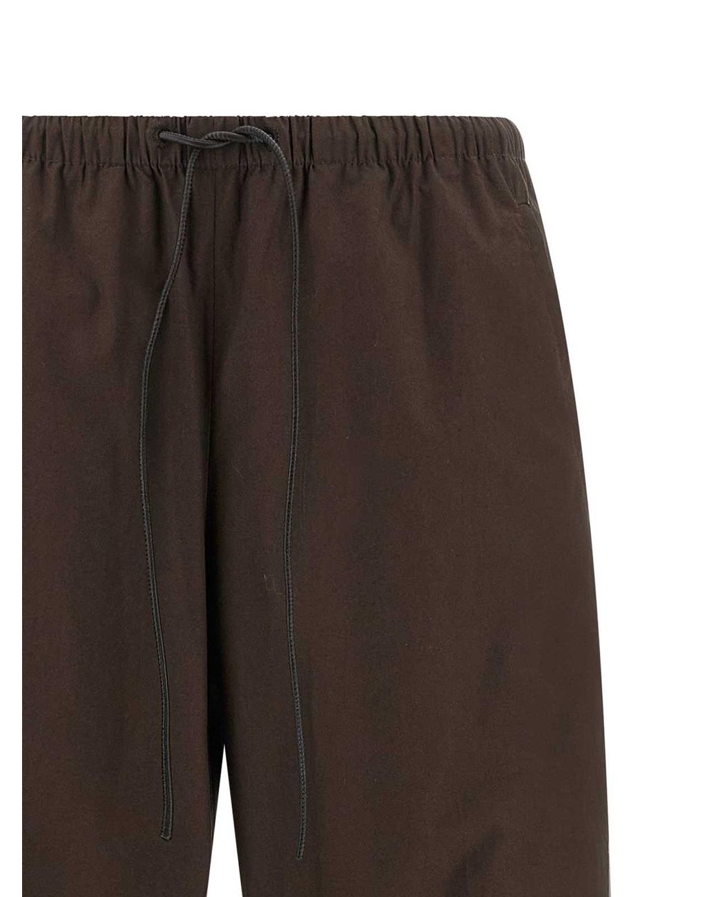Yves Salomon Brown Leather Insert Pants