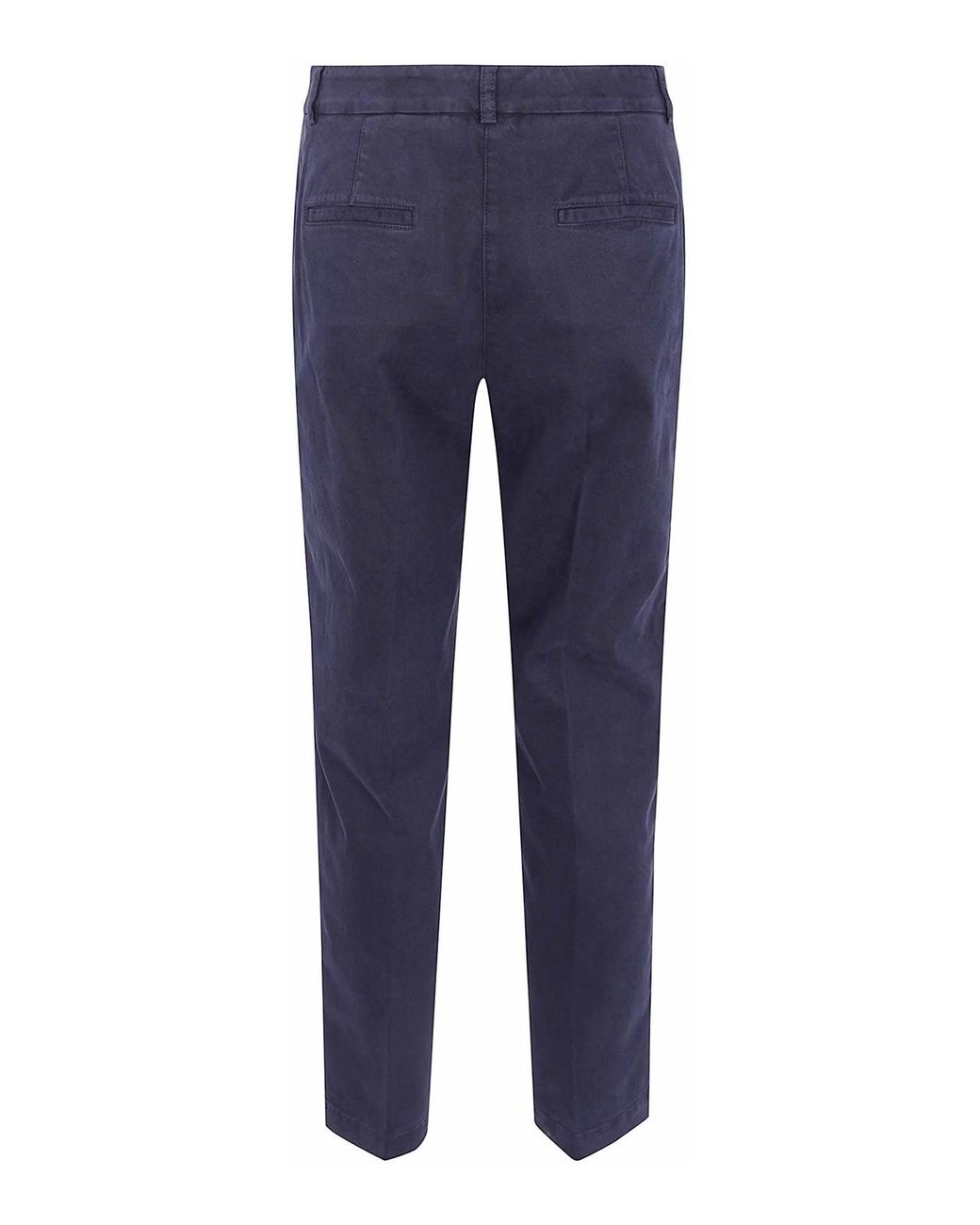Peserico Blue Strech Gabardine Trousers