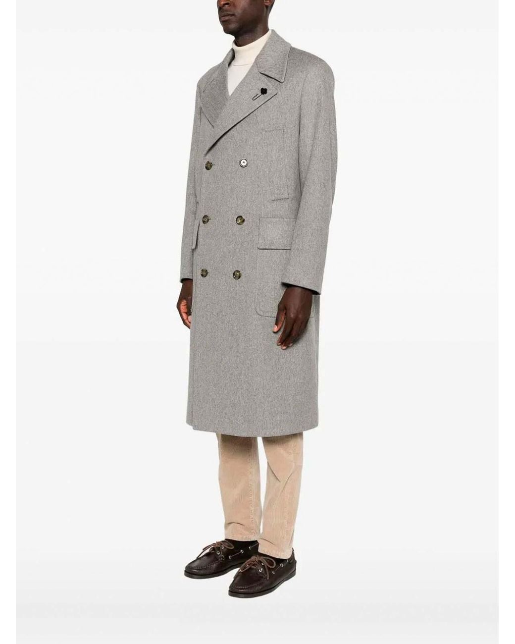 Lardini Gray Coat for men