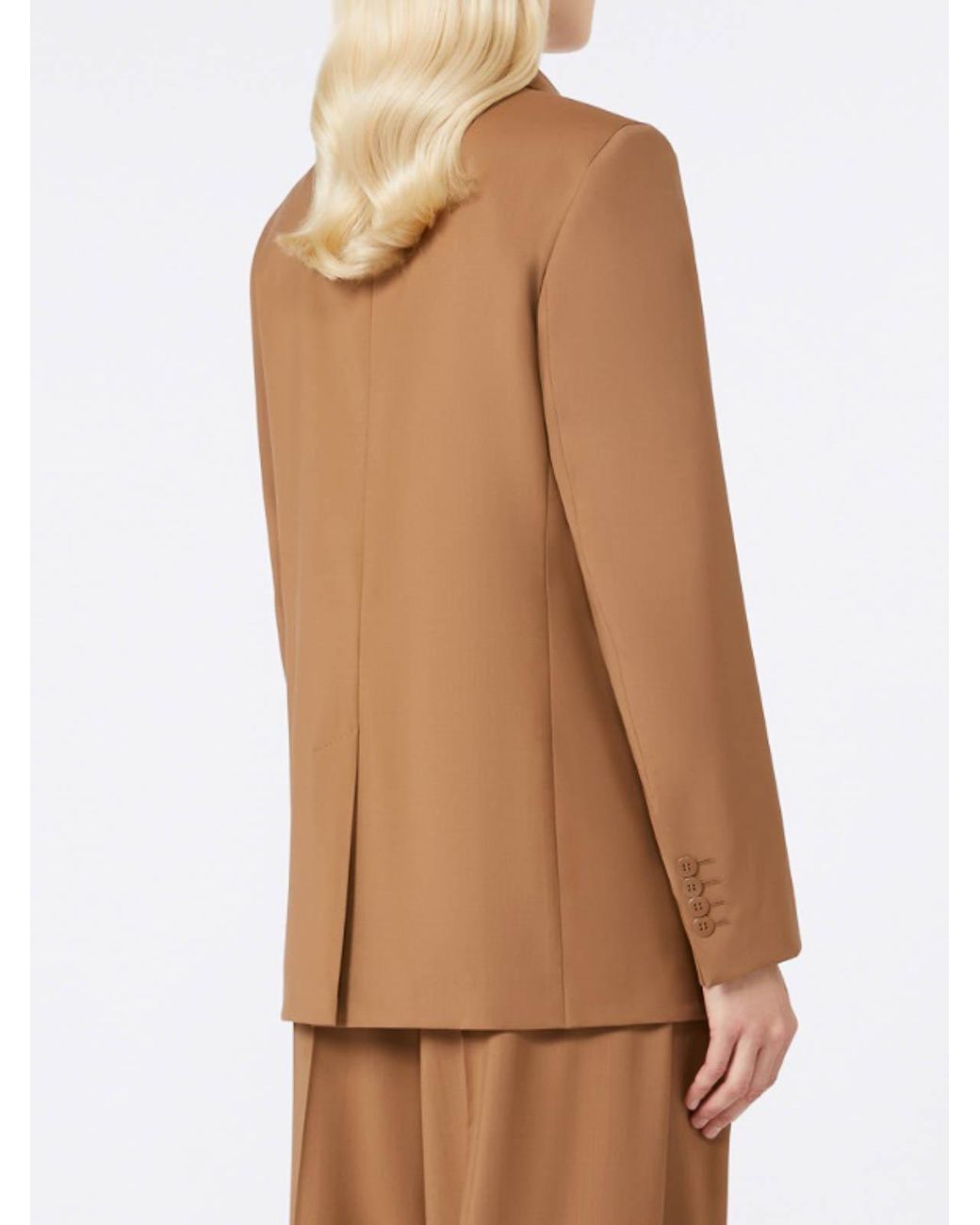Max Mara Brown Nice Wool Blazer By