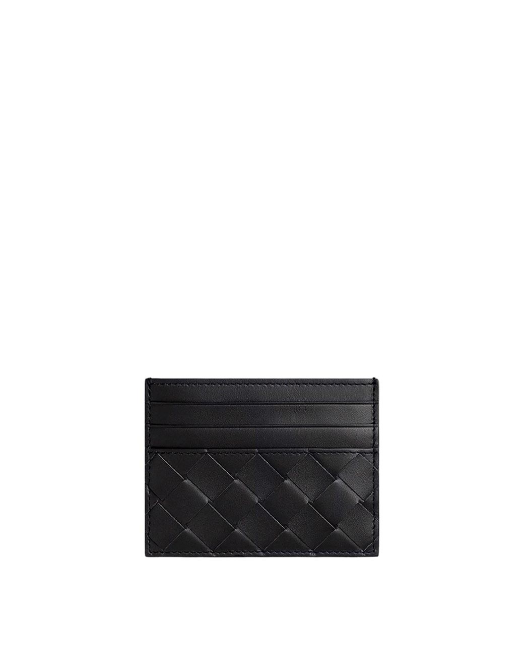 Bottega Veneta White Intrecciato Credit Card Case for men