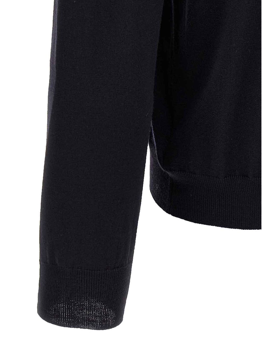 Zanone Blue Wool Turtleneck Sweater for men