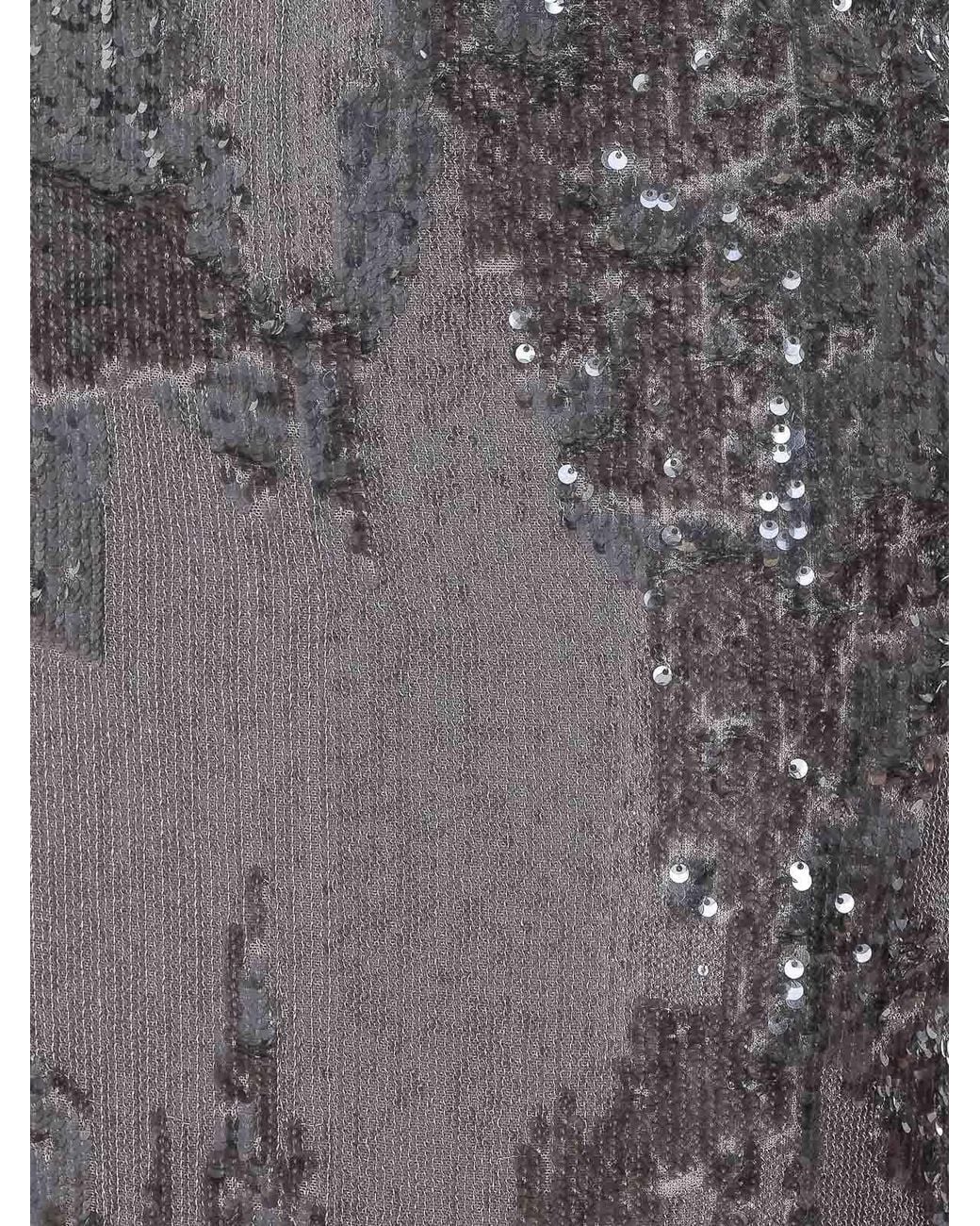Patrizia Pepe Gray Long Dress
