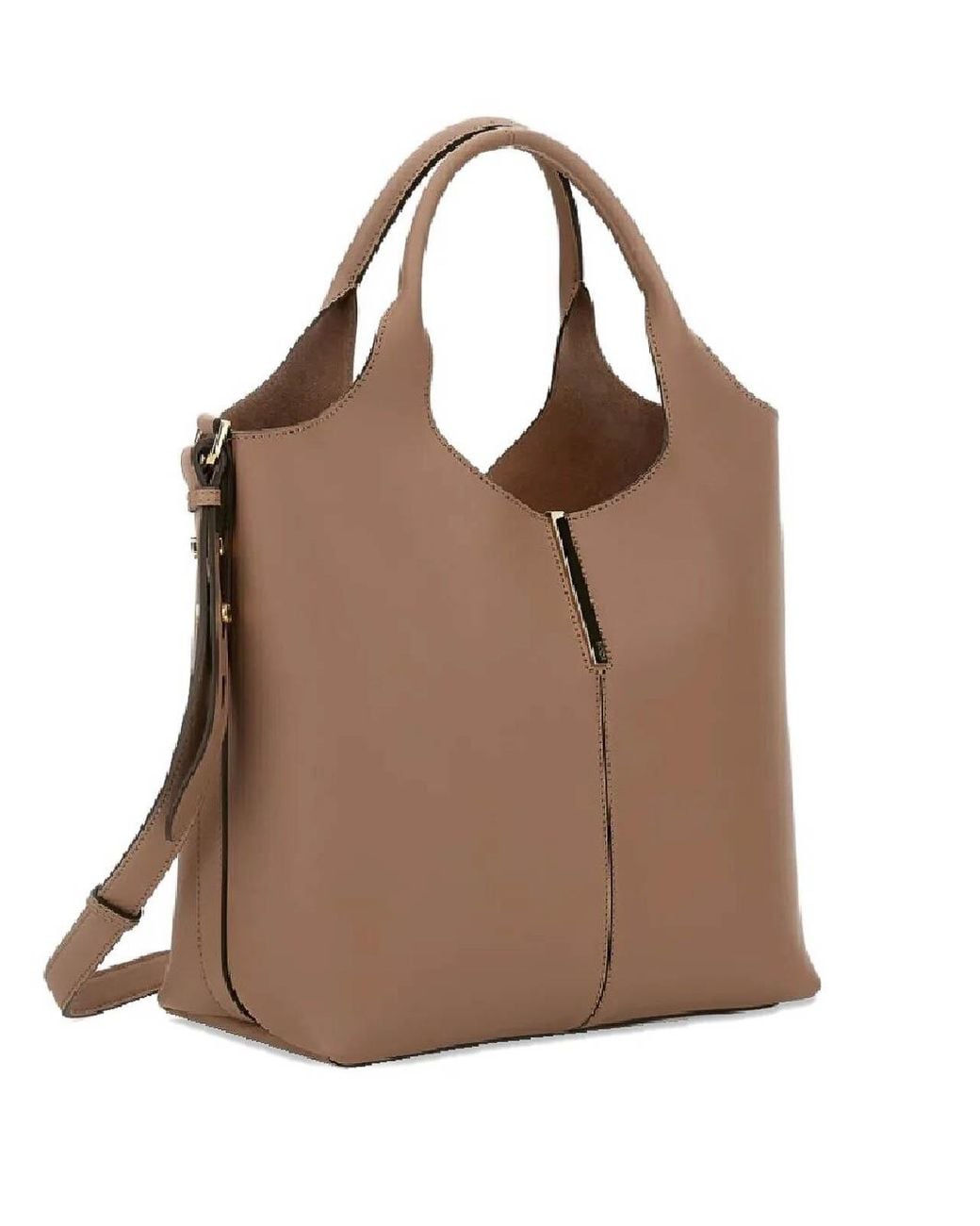 Tod's Brown Leather Small Tote Bag