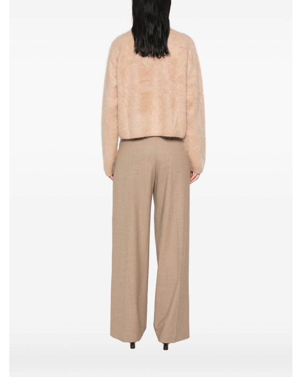 Soft Goat Natural Wool Crewneck Jumper