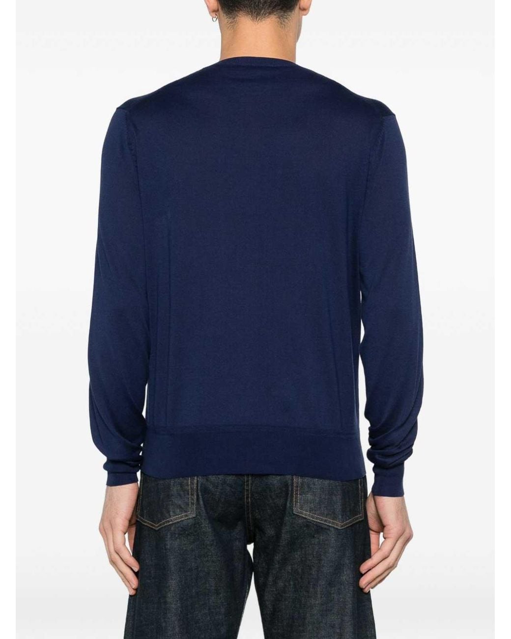 Tom Ford Blue Crew Neck Sweater for men