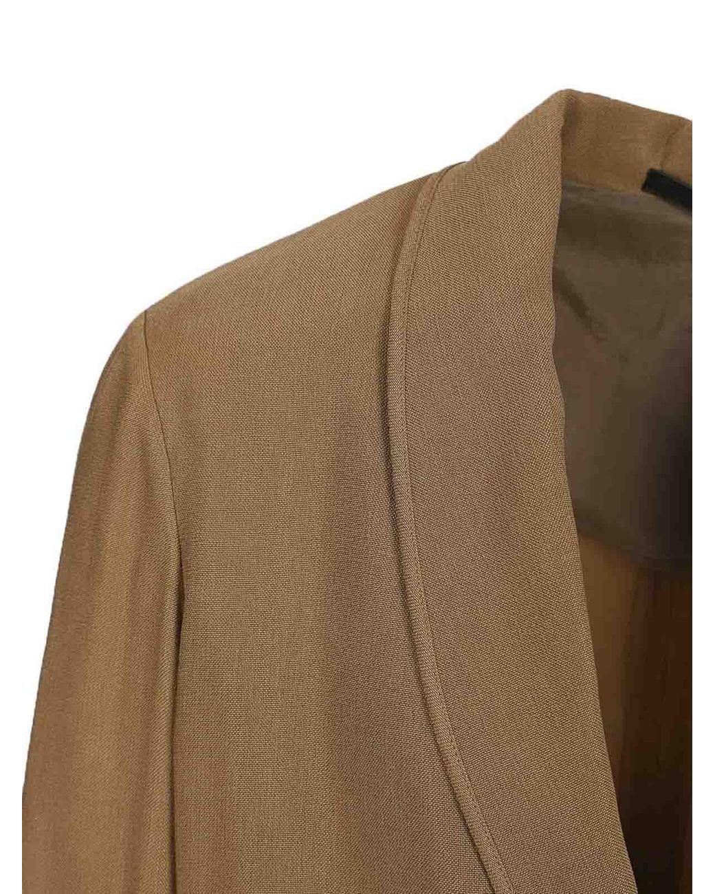 Giorgio Armani Brown Deconstructed Blazer for men