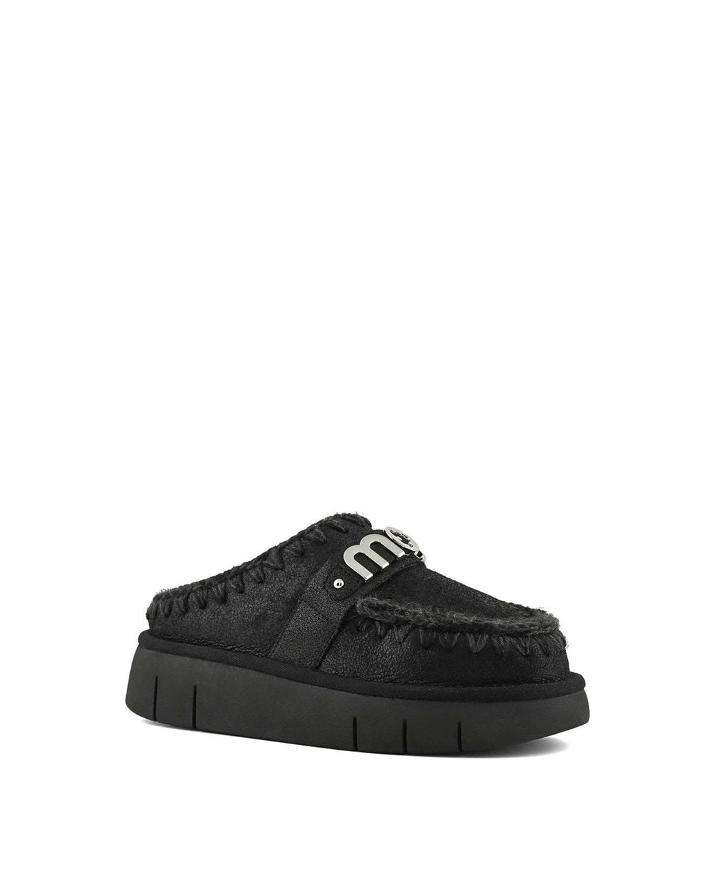 Mou Black Eskimo Slipper