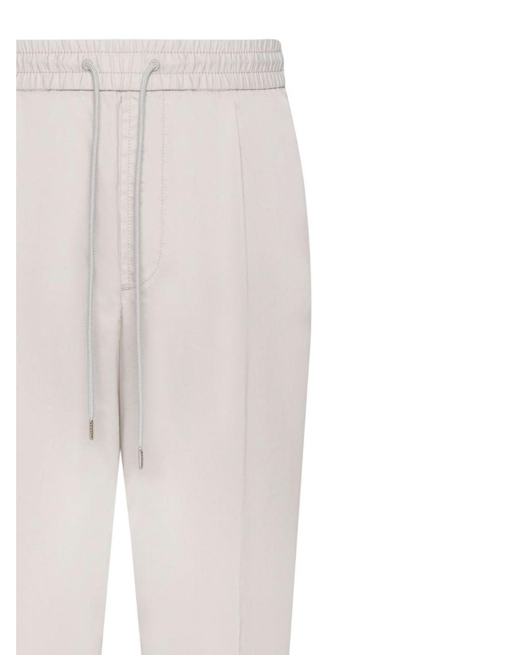 Jacob Cohen White Pearl Technical Cotton Joggers for men
