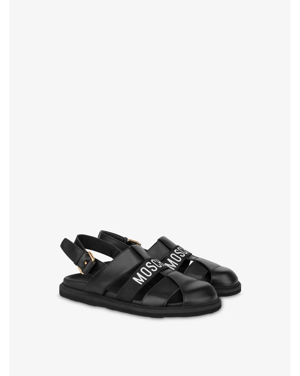 Moschino Black Sandalo Adrian for men