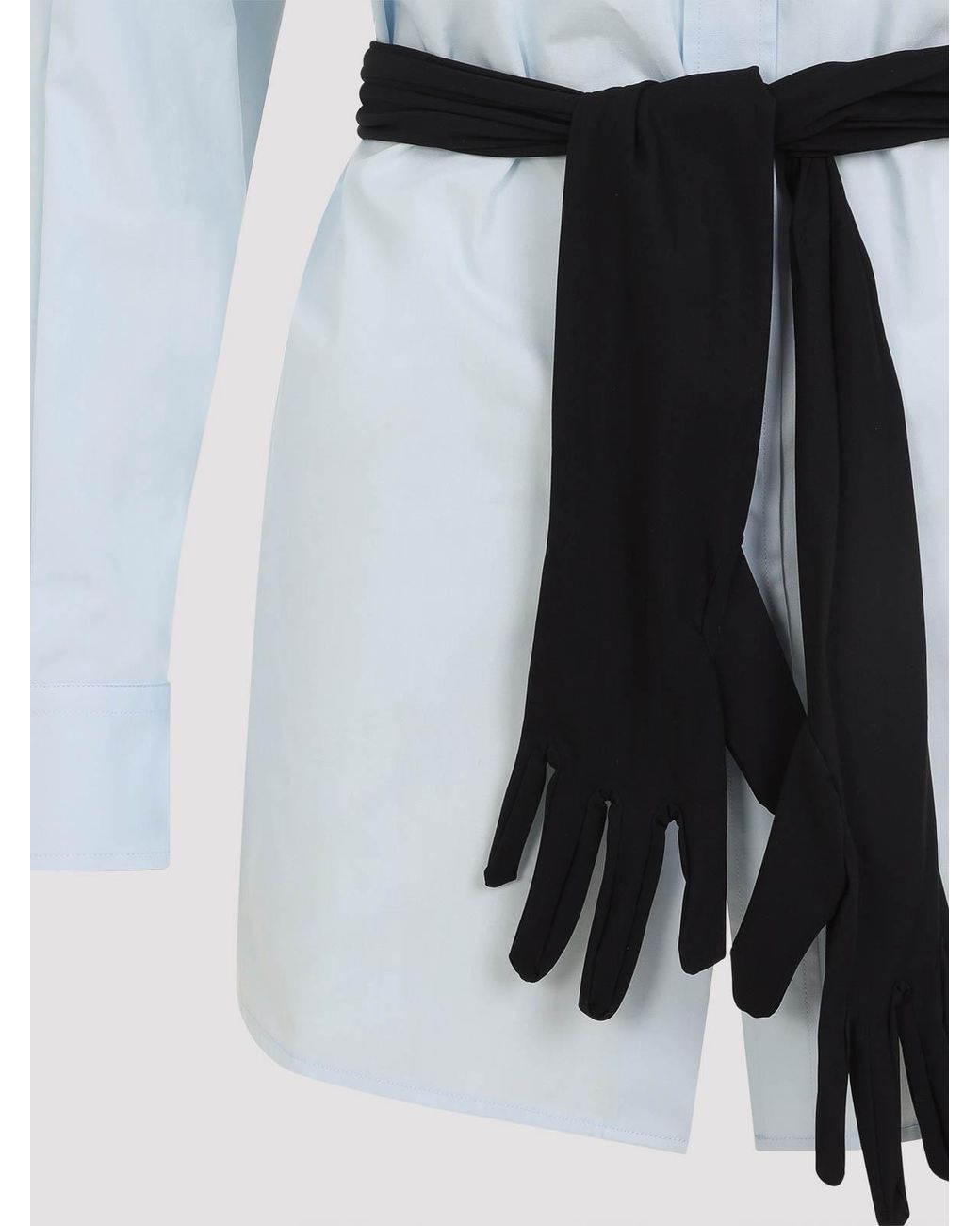 MM6 by Maison Margiela Blue Cotton Shirt