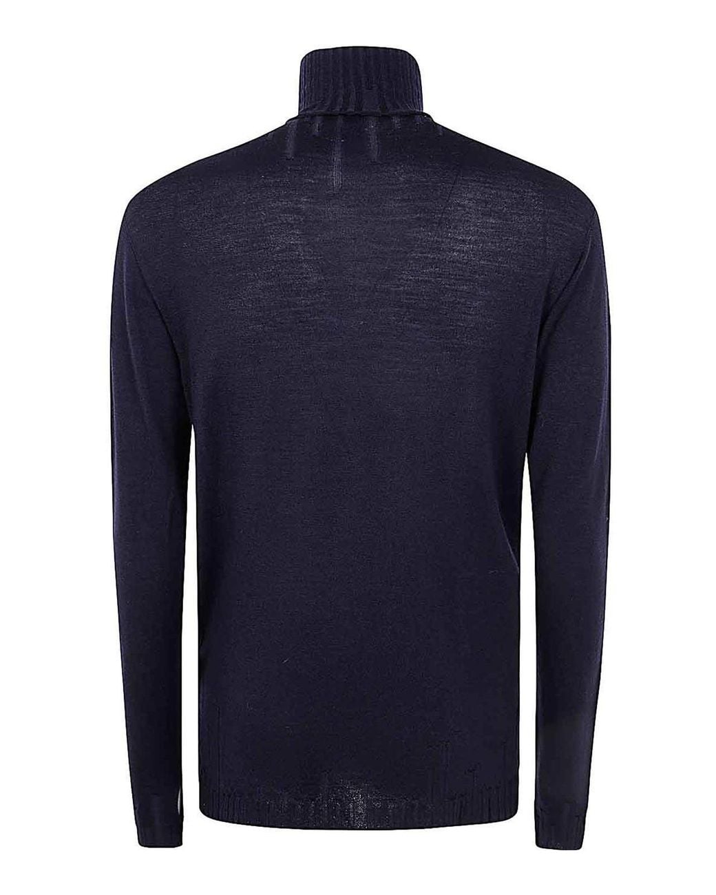 MD75 Blue Turtle Neck Sweater for men