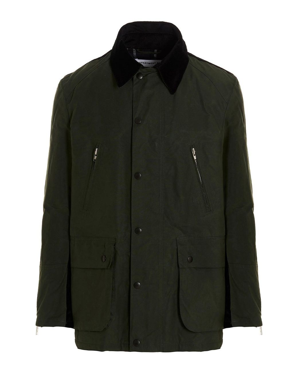 Department 5 Black Wax Cotton Jacket for men