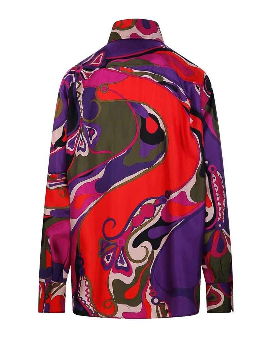 Emilio Pucci Red Graphic-Pattern Shirt