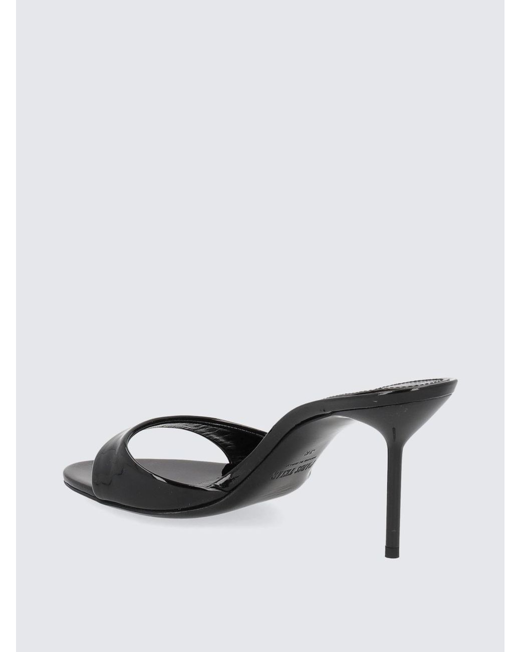 Paris Texas Black Lidia Calfskin Sandals