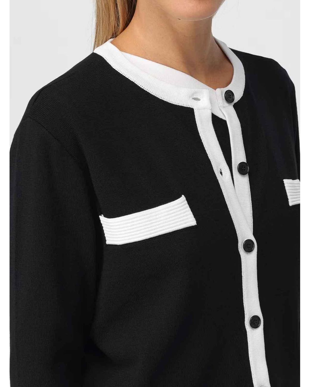 Karl Lagerfeld Black Classic Cardigan