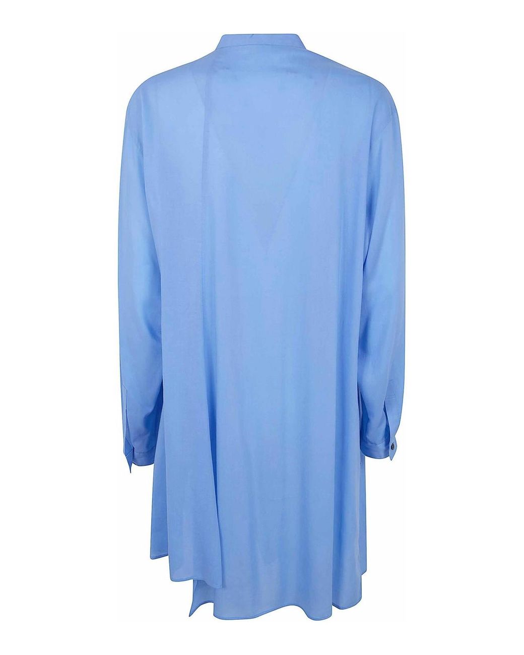 Y's Yohji Yamamoto Blue Stand Collar Blouse