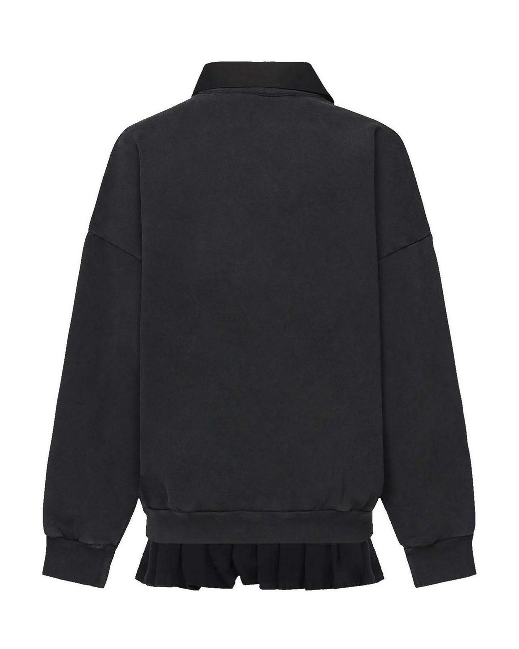 Balenciaga Blue Embroidered Polo Collar Top