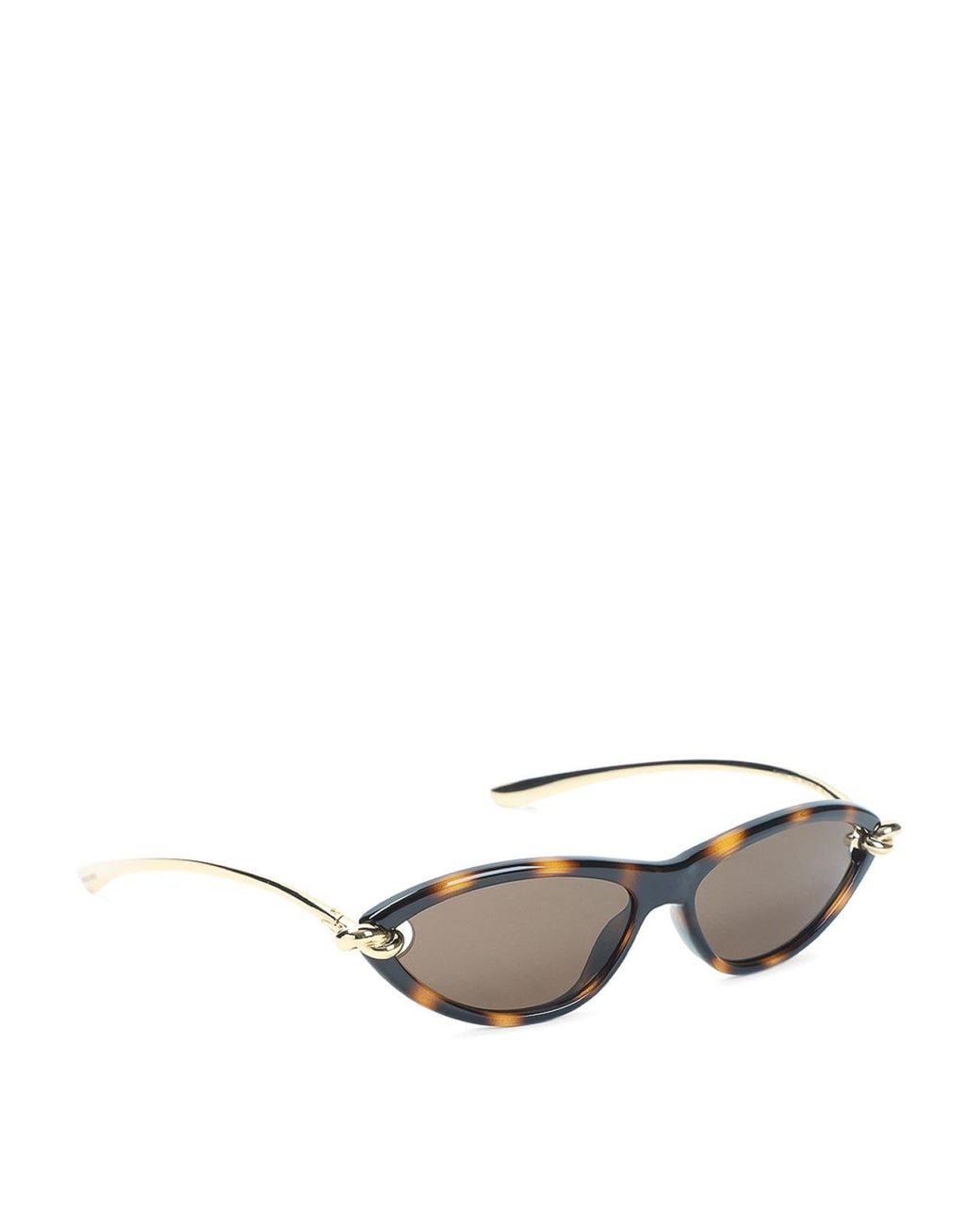 Bottega Veneta Metallic Knot Cat Eye Sunglasses