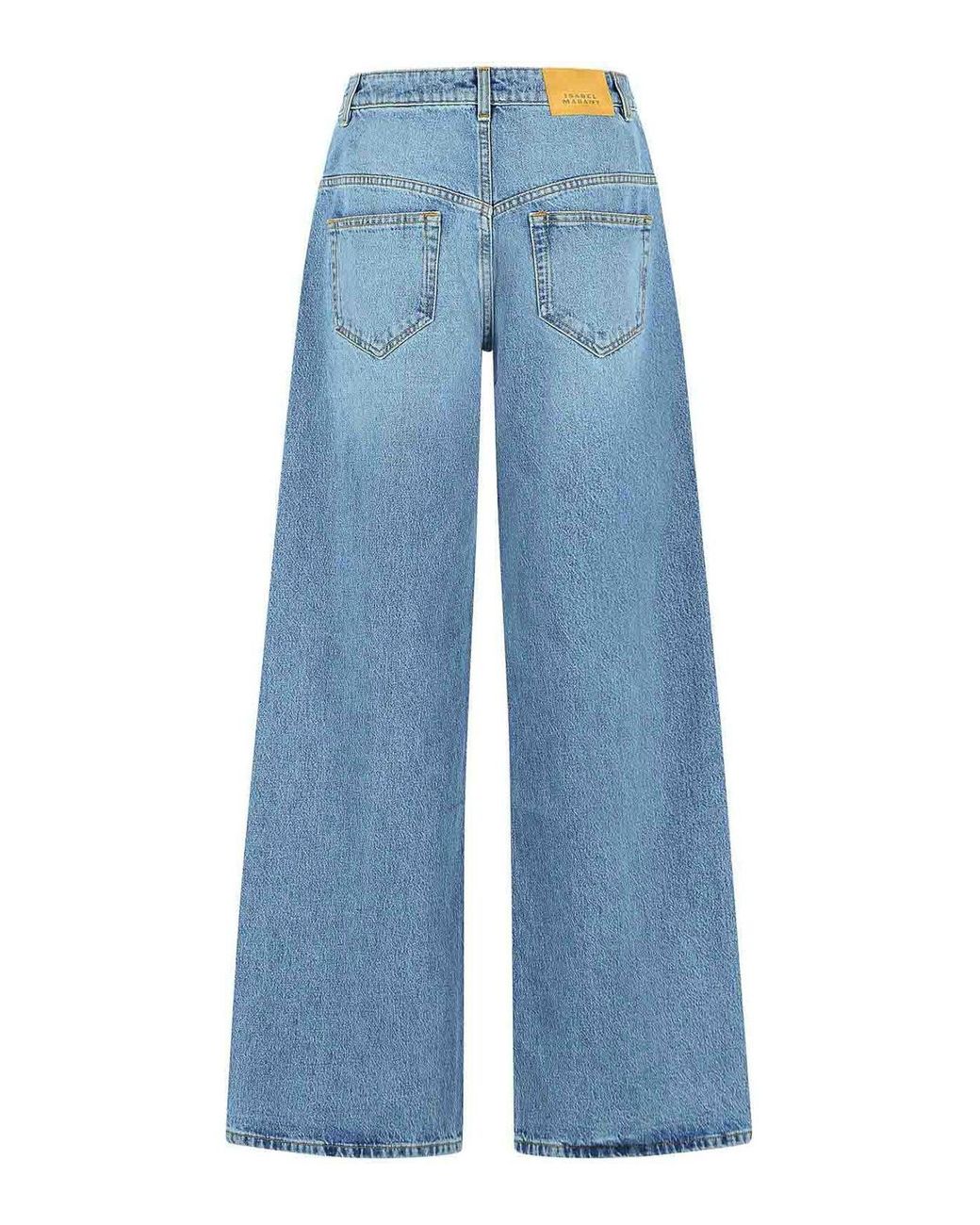 Isabel Marant Blue Lemony Cotton Jeans