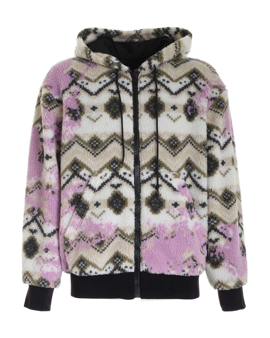 MSGM Gray Teddy Effect Jacket for men