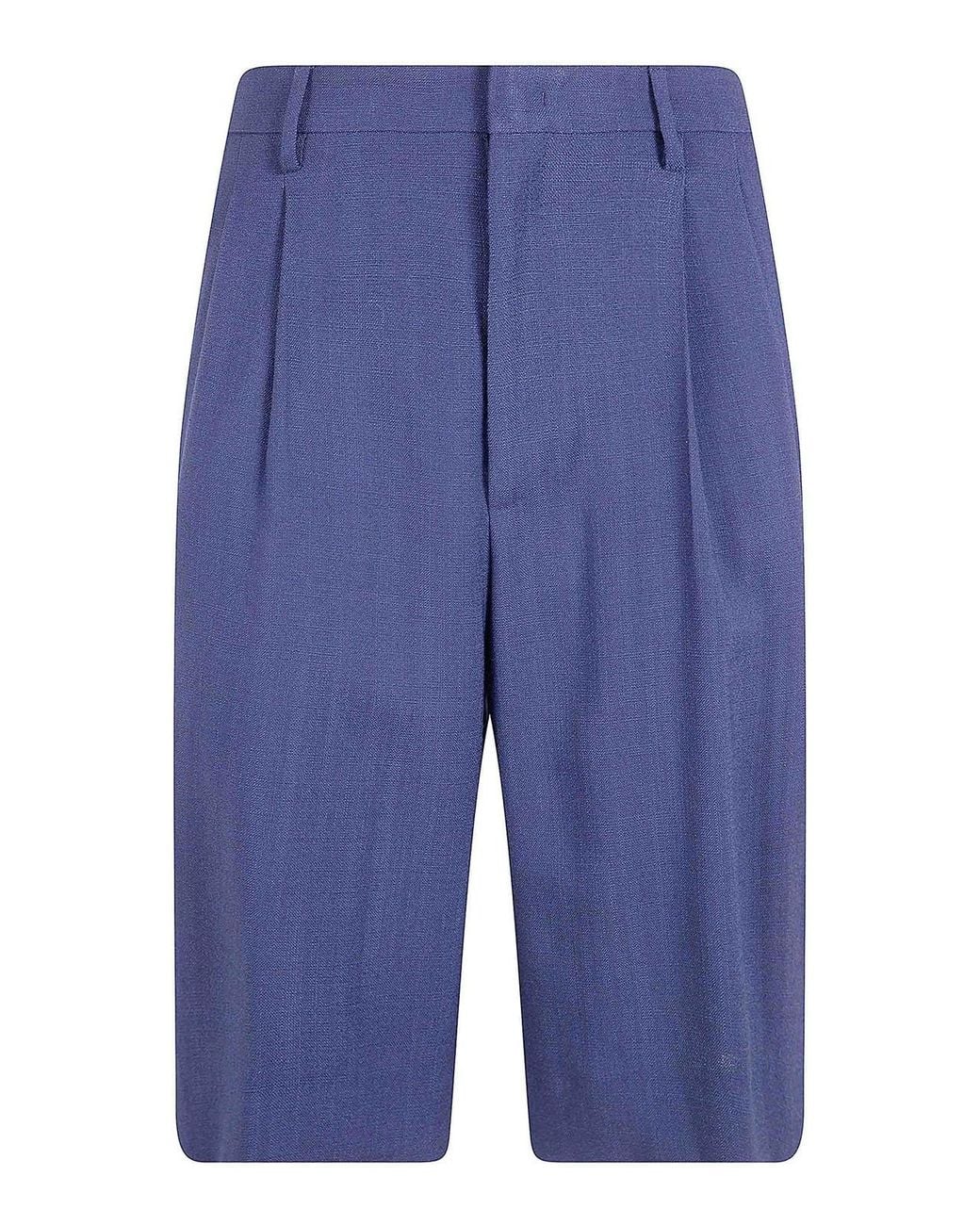 Tagliatore Blue Effie Bermuda Trousers