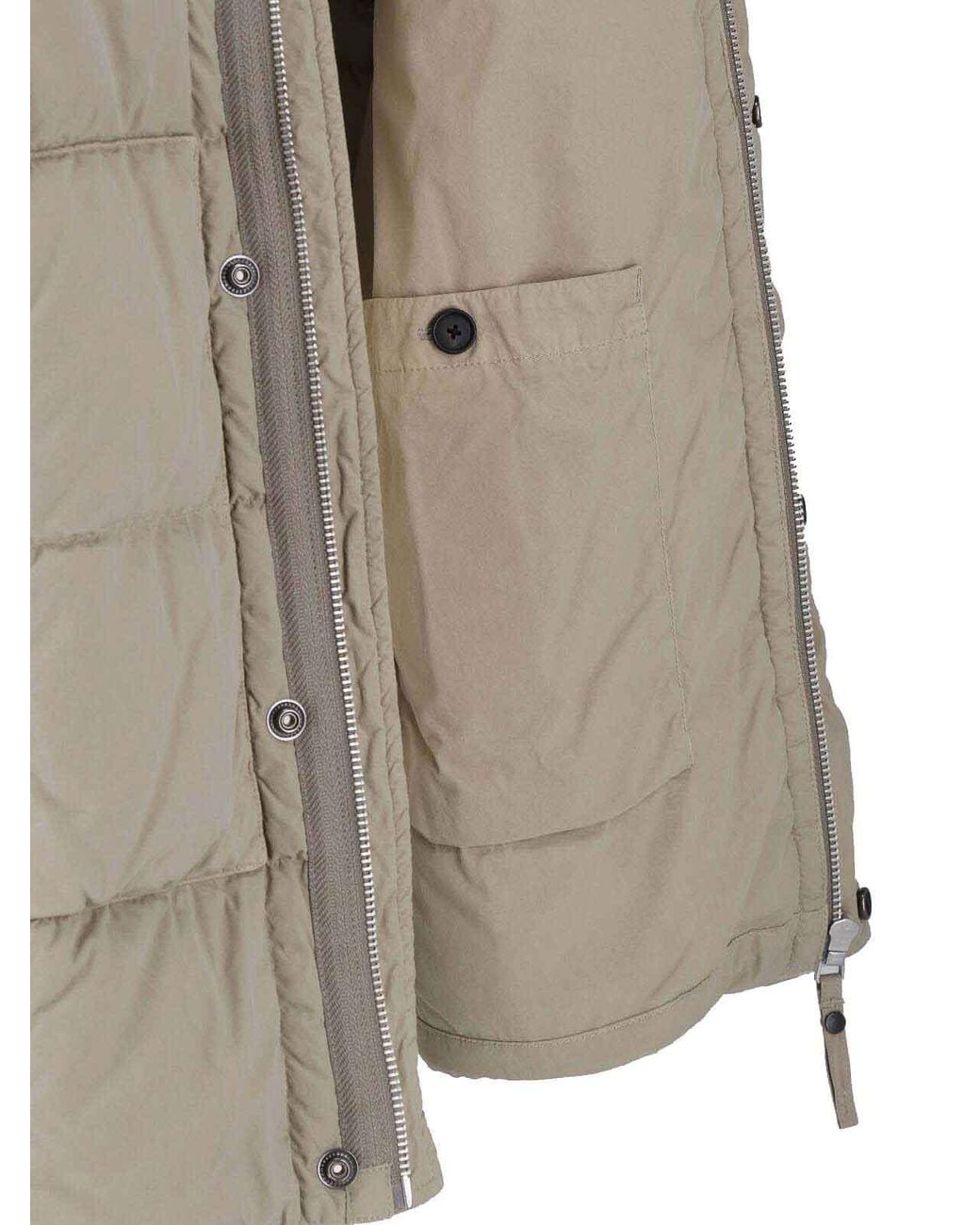 Massimo Osti Studio Brown Padded Down Jacket for men