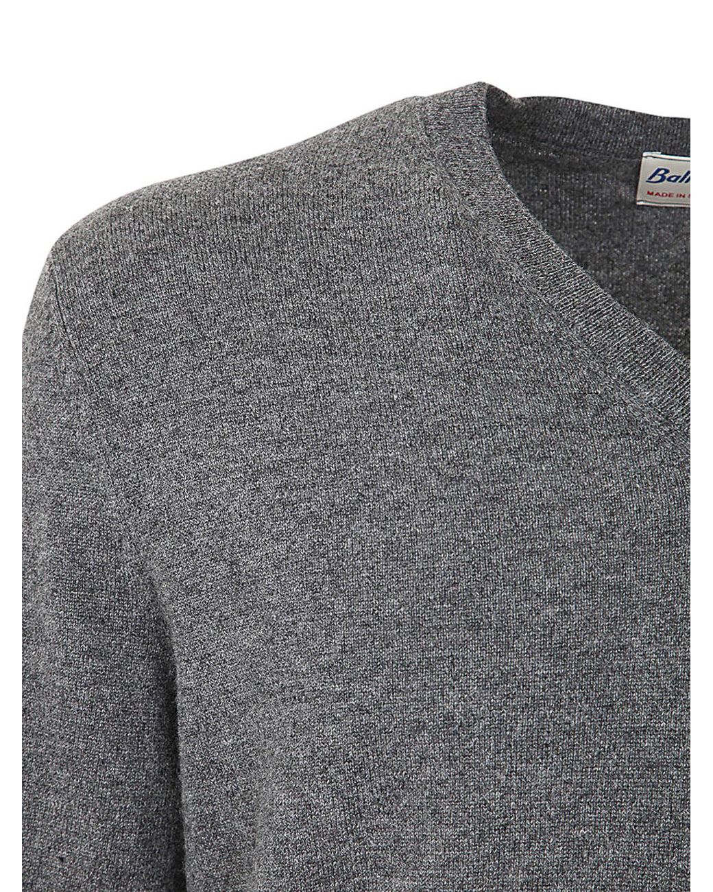 Ballantyne Gray V Neck Pullover for men
