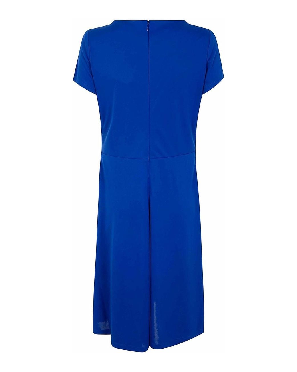 Ralph Lauren Blue Karlee Short Sleeve Day Dress