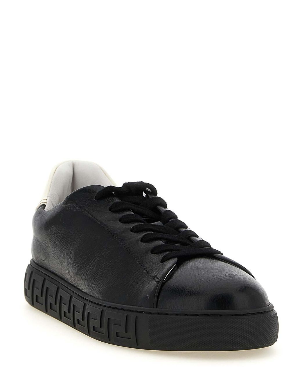Versace Black 'Greca' Sneakers for men