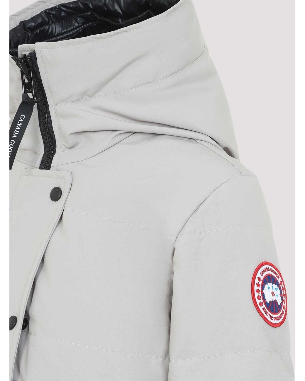 Canada Goose Gray Shelburne Logo Patch Parka