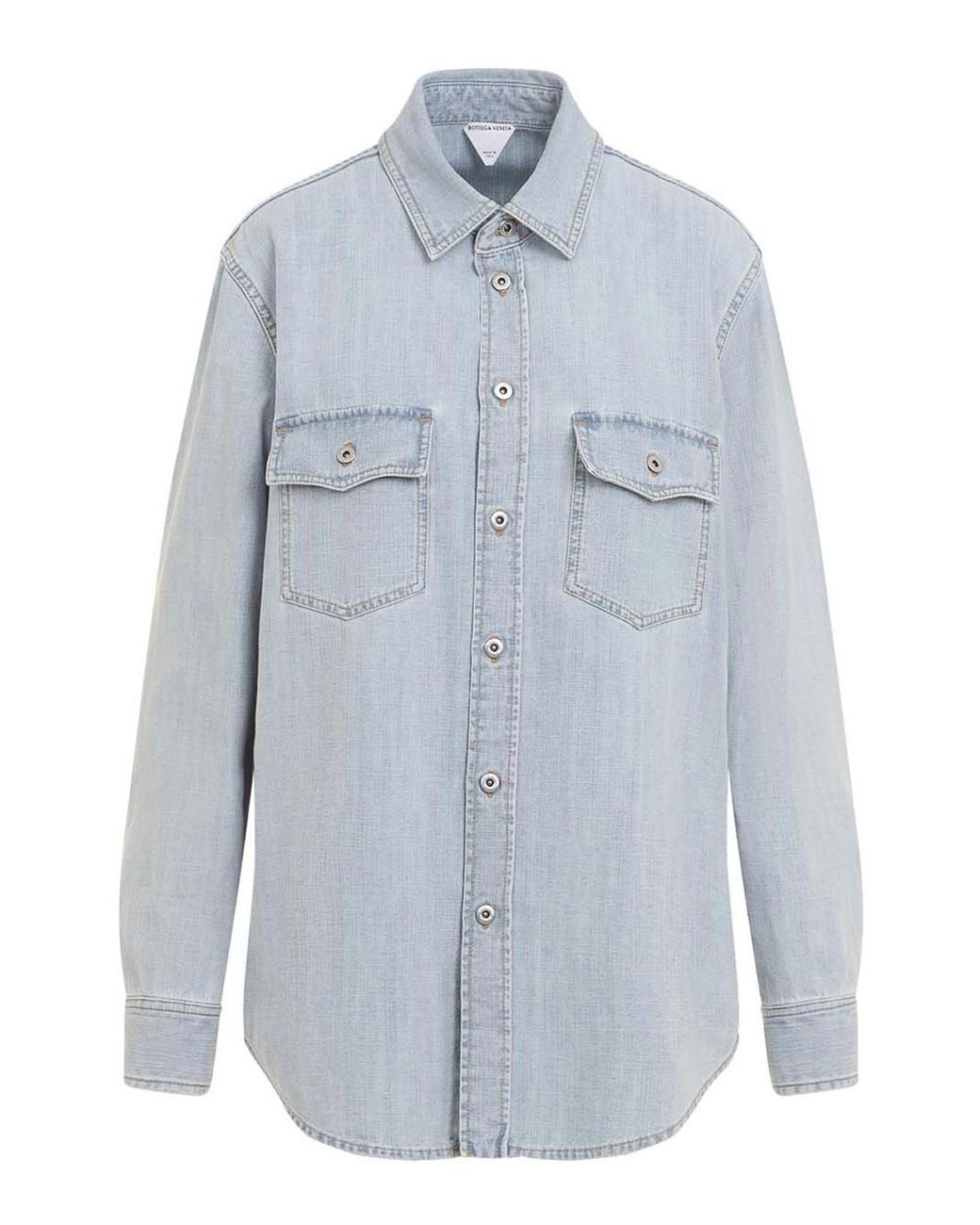Bottega Veneta Blue Chambray Shirt