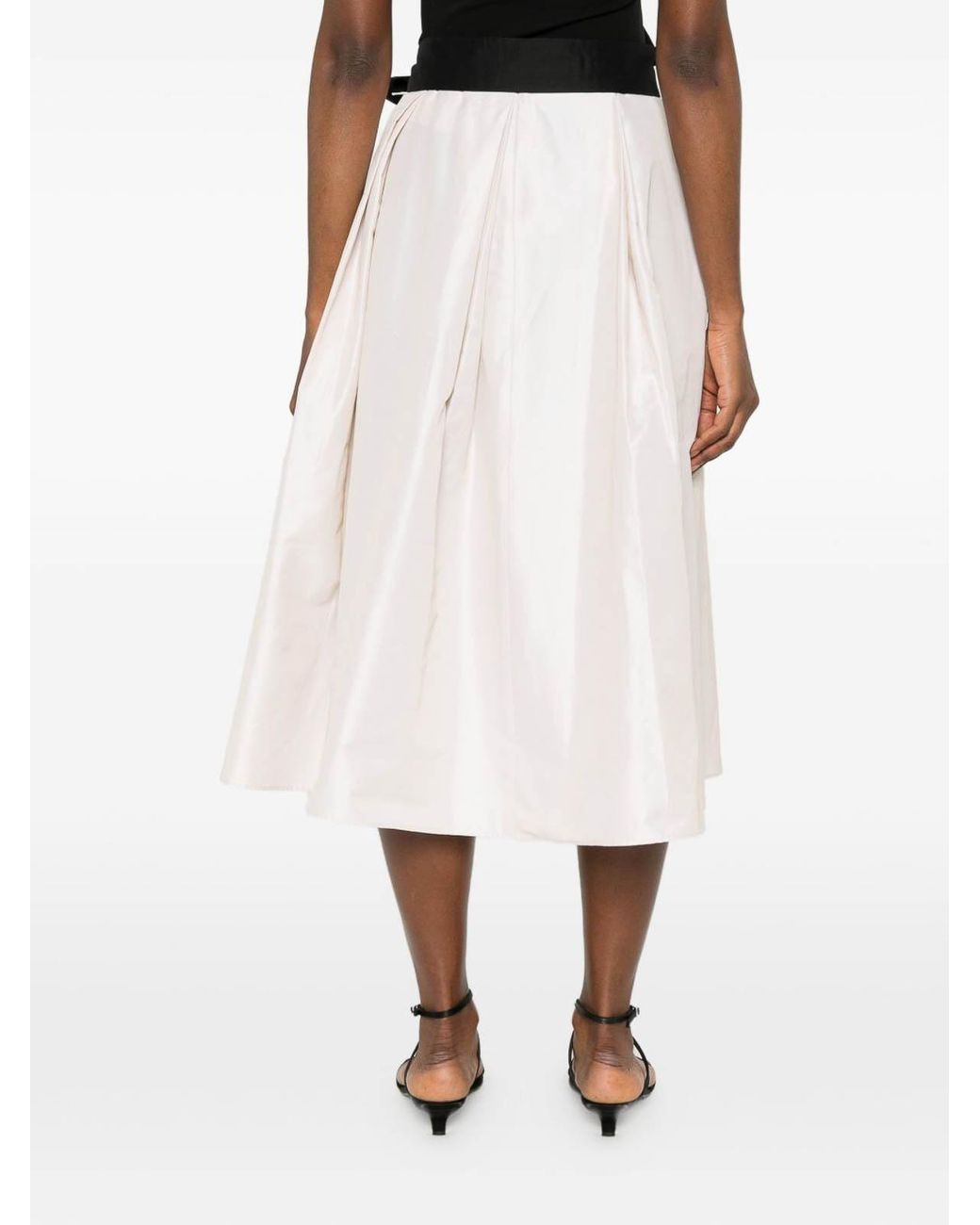 Max Mara Pink Baschi Midi A-Line Skirt