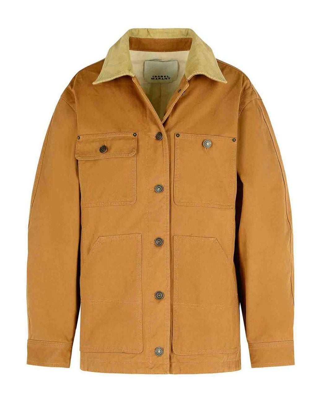 Isabel Marant Orange Ninon' Cotton Cognac Jacket