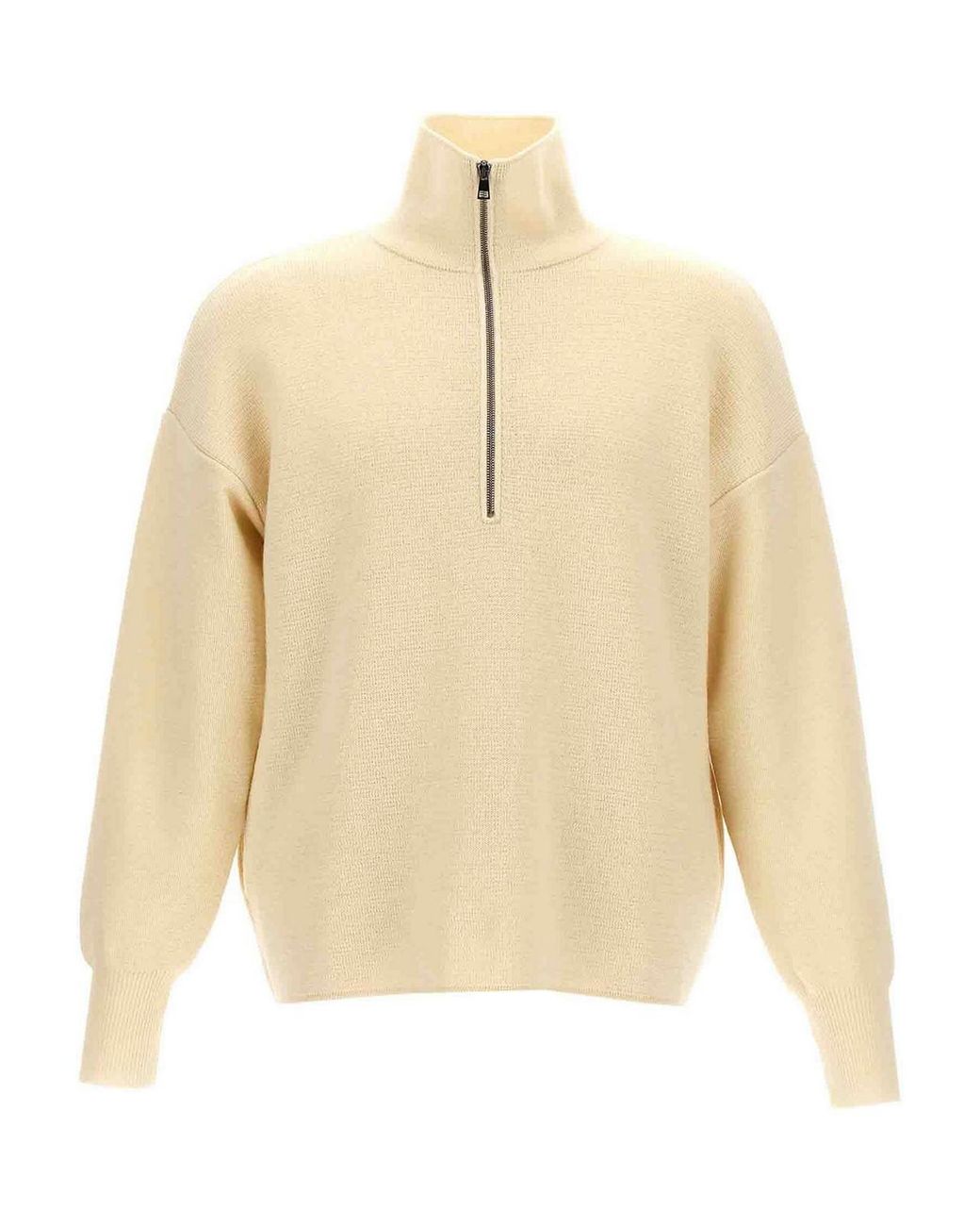 Ma'ry'ya Natural Half Zip Sweater for men