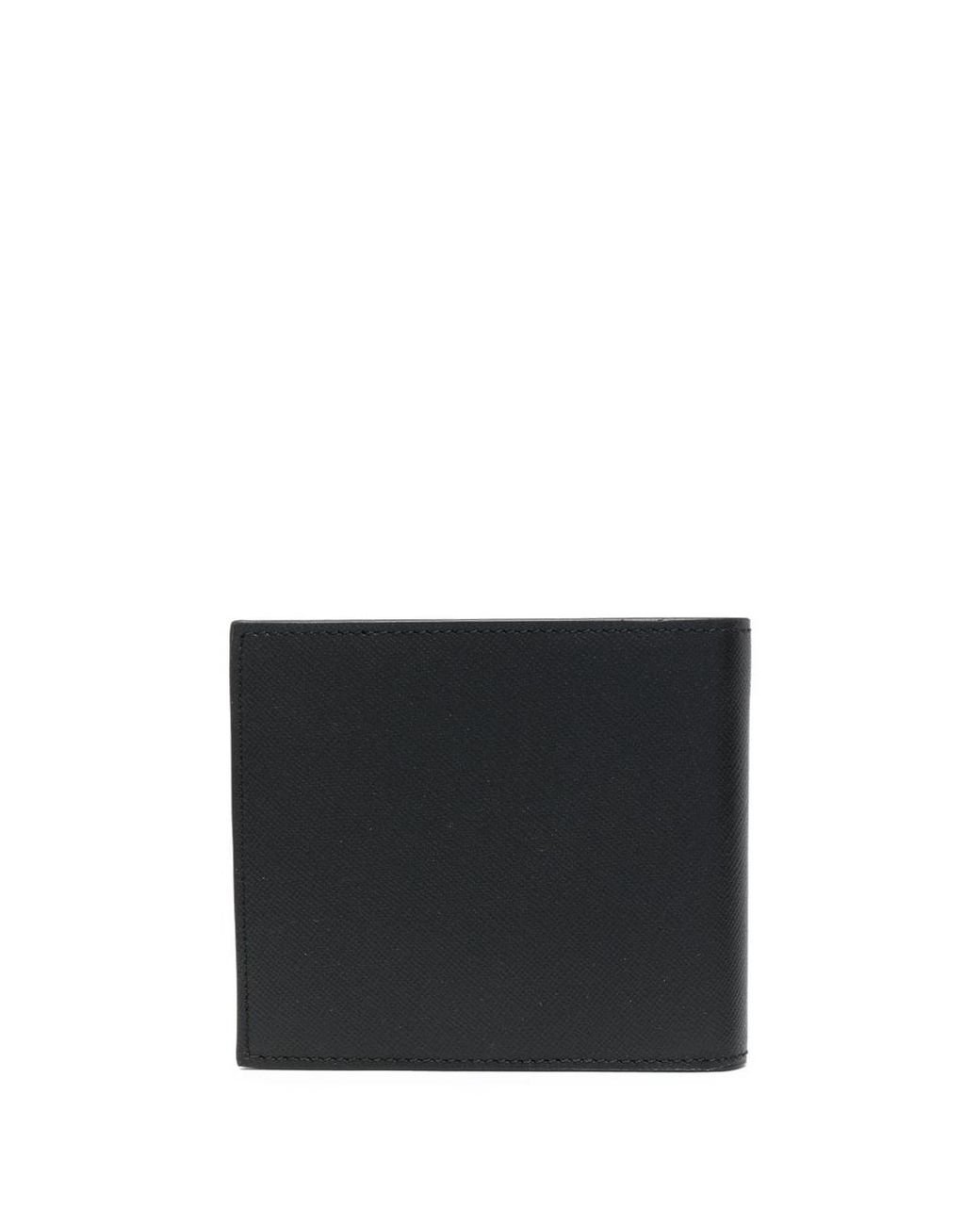 Paul Smith Black Printed Bifold Wallet for men