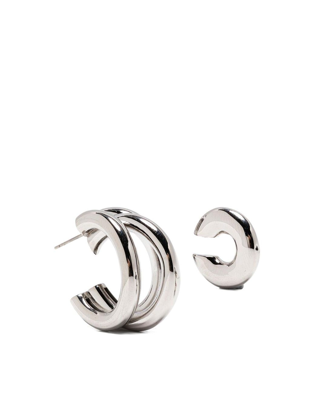 Rabanne White Earrings And Bangle Set