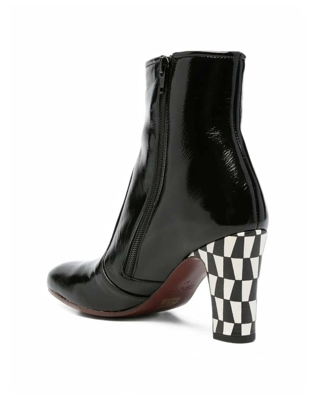 Chie Mihara Black Manel Leather Ankle Boots