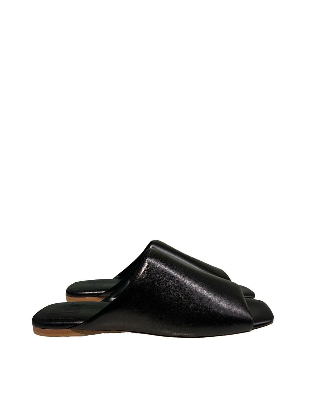 LA ROSE Black Sabot Nappa