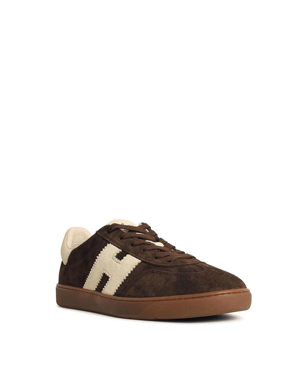 Hogan Brown Cool Suede Sneakers for men