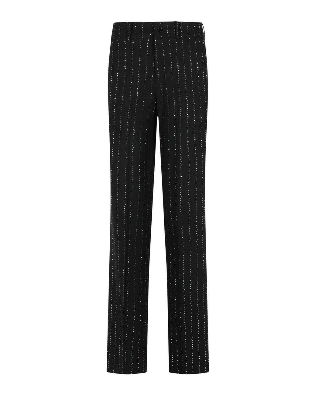 Philipp Plein Black Lady Fit Sequined Pants