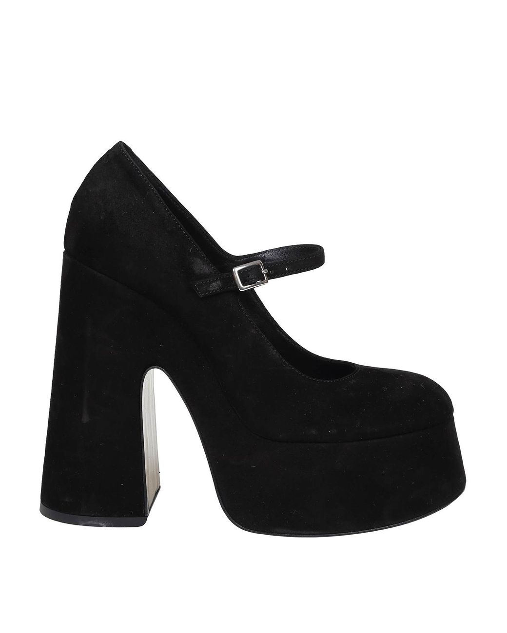 Vic Mati Vic Matie Decollete Chamois In Suede in Black Lyst