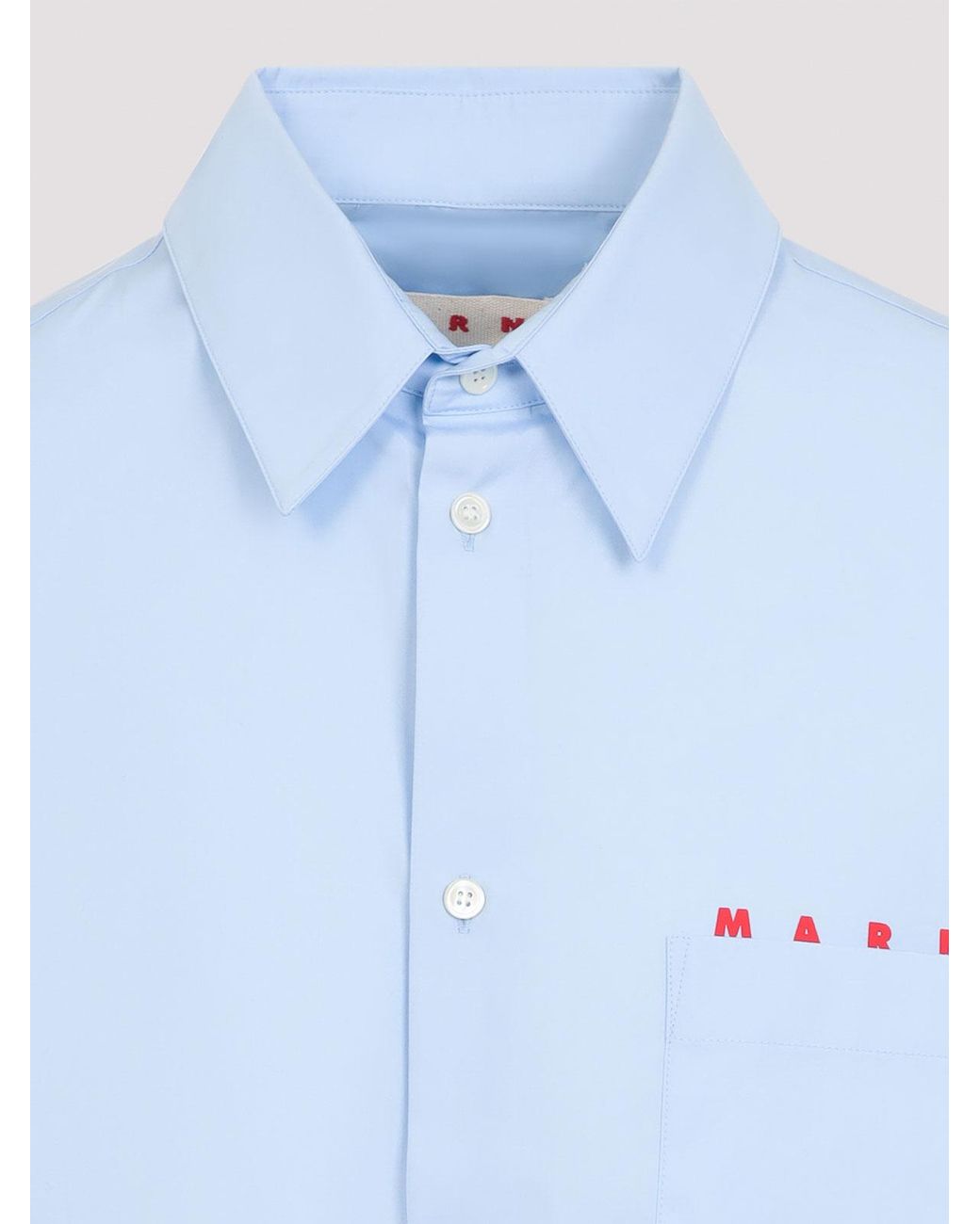 Marni Blue Boxy Fit Shirt for men